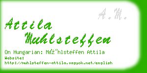 attila muhlsteffen business card